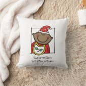 Eigen babybedding voor de eerste Kerstmis, donkere Kussen (Deken)