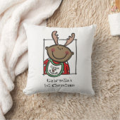 Eigen babybedding voor de eerste Kerstmis, donkere Kussen (Deken)