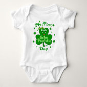 Eigen babymeisje's eerste St. Patrick's Day Creepe Romper (Voorkant)