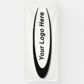 Eigen banner uni White - eigen kleur (Verticaal)