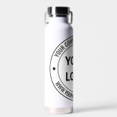 Eigen bedrijfsnaam Website Water Flacon Waterfles (Voorkant)