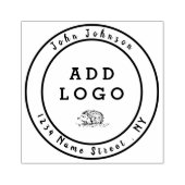 Eigen bedrijfsrubberen stempel (Afrduk)