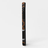 Eigen benaming chocolade bruine glitter leopard pr Case-Mate iPhone case (Achterkant/links)
