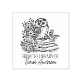 Eigen bibliotheekuil 	rubberstempel (Afrduk)
