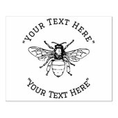 Eigen bijenteelt Honingbijenkruid Rubberstempel Rubberstempel (Afrduk)