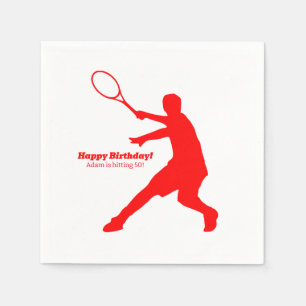 Eigen Birthday-feestjes voor tennisspeler Servet