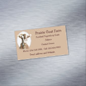 Eigen Boerderij van geiten Magnetisch Visitekaartje (Voorbeeld)