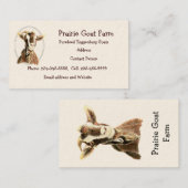 Eigen Boerderij van geiten Visitekaartje (Voorkant / Achterkant)