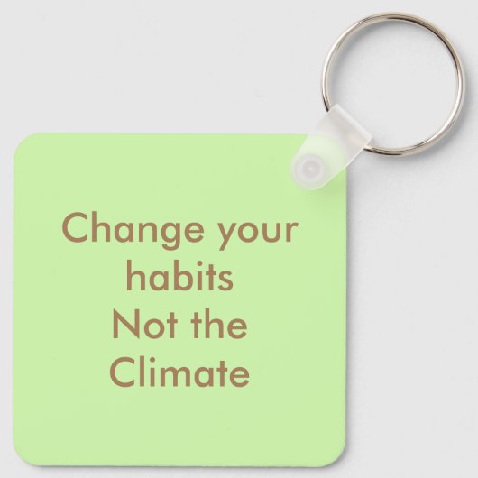 Eigen bomen op de Aarde Sleutelhanger (Achterkant)