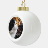 Eigen boom met foto's keramische bal ornament (Rechts)