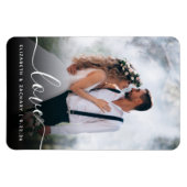 Eigen bruiloft Fotoliefhebbers White Script Magneet (Horizontaal)