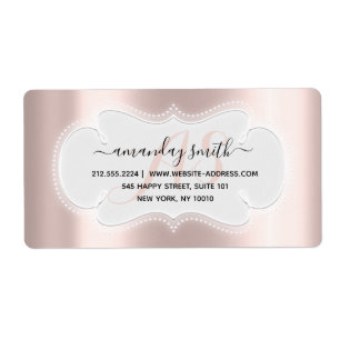 Eigen bruiloft RSVP Bridal Sweet 16th Roos Gold Etiket
