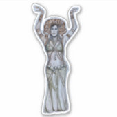 Eigen buikdanser voor vinylSticker Sticker (Voorkant)