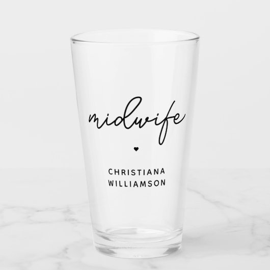 Eigen cadeautjes voor midwifery-toepassingen glas (Voorkant)