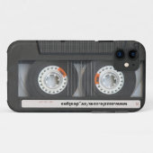 Eigen cassette Case-Mate iPhone case (Achterkant (horizontaal))
