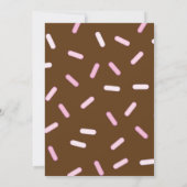 Eigen chocolade Donut 30th Birthday Brunch Kaart (Achterkant)