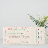 Eigen coupon Valentijnsdag  coupon Feestdagenkaart (Staand voorkant)