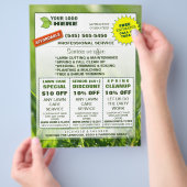 Eigen coupons voor Eigen LOGO 8.5 x 11 brochure to (Hand)