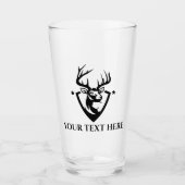 Eigen damesjagers-glas glas (Voorkant)