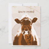 Eigen datum van geboorte Boerderij bruine Koe Kaart (Voorkant)