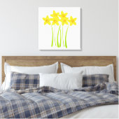 Eigen deaffodils Floral Master Gardener Canvas Afdruk (Insitu (Slaapkamer))