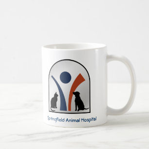 Eigen dierlijk Logo met kat en hond Koffiemok