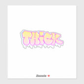 Eigen "dikke" graffiti-vinylSticker Sticker (Vel)