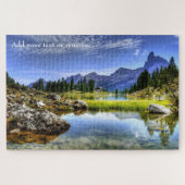 Eigen, dolomietenberg- en rivierlandschap legpuzzel (Horizontaal)