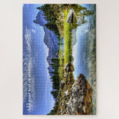 Eigen, dolomietenberg- en rivierlandschap legpuzzel (Verticaal)