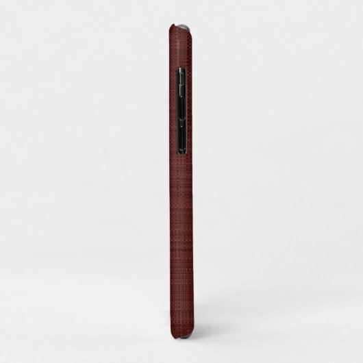 Eigen donkerbruine wijn rode bruine kleur Case-Mate iPhone case (Achterkant/links)