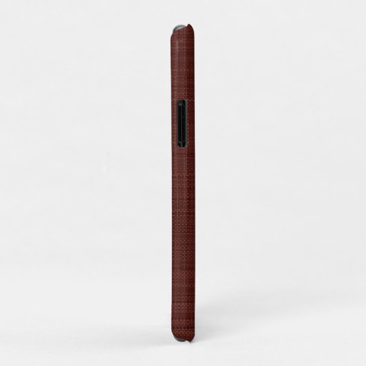Eigen donkerbruine wijn rode bruine kleur Case-Mate iPhone case (Achterkant/rechts)