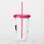 Eigen eenduidige heldere tumblers acryl drinkbeker (Rechts)