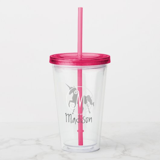 Eigen eenduidige heldere tumblers acryl drinkbeker (Voorkant)