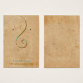 Eigen eigenaar juwelier Ketting display Visitekaartje (Voorkant /achterkant)