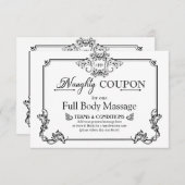 Eigen elegante Valentijn met "Naughty Coupon" — Ca (Voorkant / Achterkant)