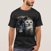 Eigen en zwarte Jaguar kunst T-shirt (Voorkant)