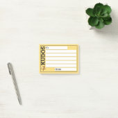 Eigen erkenning van verloving in kleur post-it® notes (Kantoor)