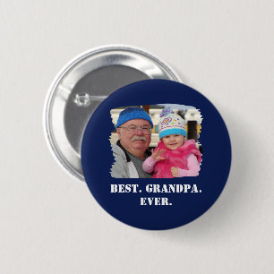 Eigen familie foto Abuelo Nonno Beste opa ooit Ronde Button 5,7 Cm