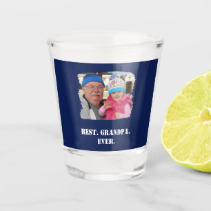 Eigen familie foto Abuelo Nonno beste opa ooit Shot Glas