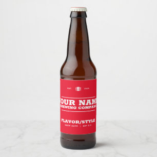 Eigen flessenetiket bier, wijn, Kombucha, Soda Bier Etiket