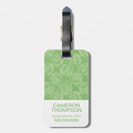 Eigen foto-contouren bagagelabel (Achterkant verticaal)