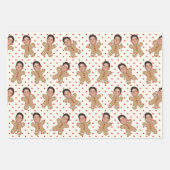 Eigen foto Gingerbrood voor kerstmis Prints Inpakpapier Vel (Voorkant 3)