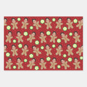 Eigen foto Gingerbrood voor kerstmis Prints Inpakpapier Vel (Voorkant)