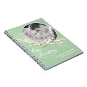 Eigen foto-weddenschap - Sage en White Notitieboek (Rechterzijde)