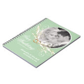 Eigen foto-weddenschap - Sage en White Notitieboek (Linkerzijde)