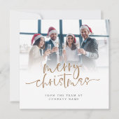 Eigen fotobedrijfscript voor feestkerst feestdagenkaart (Voorkant)