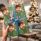 Eigen foto's met kerstmis - Elf Kind Afbeelding Cadeaupapier