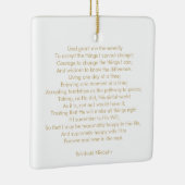 Eigen gebedslied citaat tekst elegant tweezijdig keramisch ornament (Rechts)