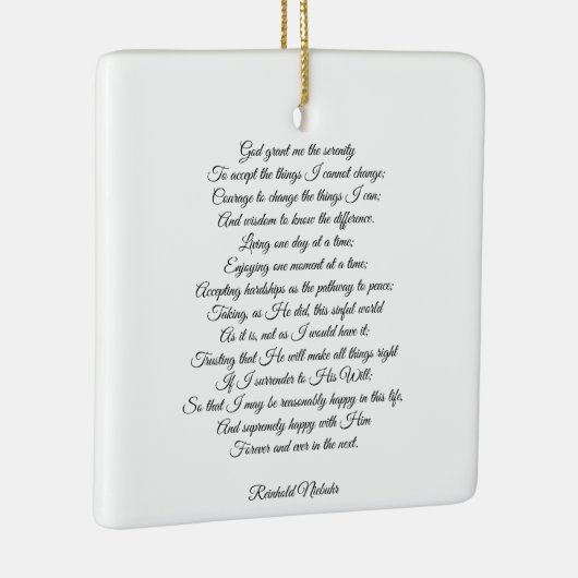 Eigen gebedslied, elegant script keramisch ornament (Rechts)