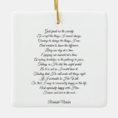 Eigen gebedslied, elegant script keramisch ornament (Voorkant)